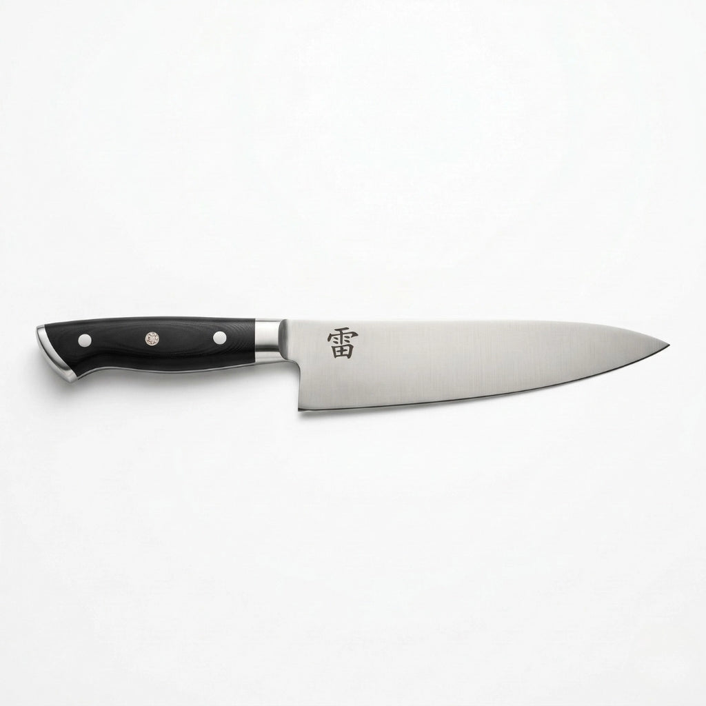 Kaminari 8-inch professional chef knife full product view