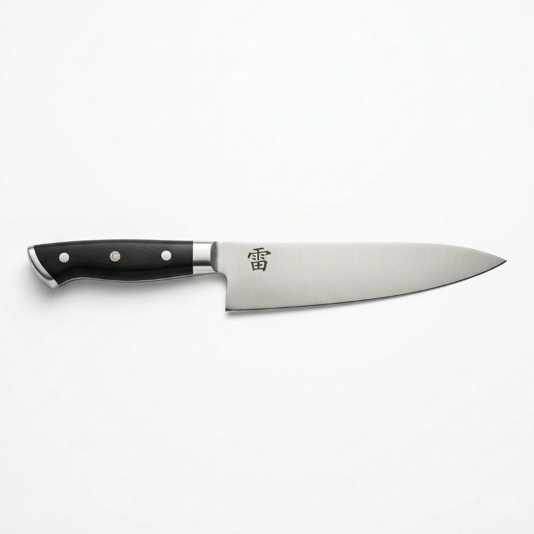 Kaminari 8-inch professional chef knife full product view